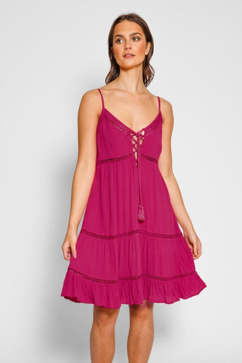Koy Resort Miami Luxe Spagetti Strp Dress